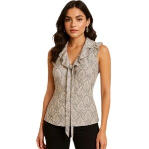 Banana Republic Paisley Print Sleeveless Blouse Top – Size XS